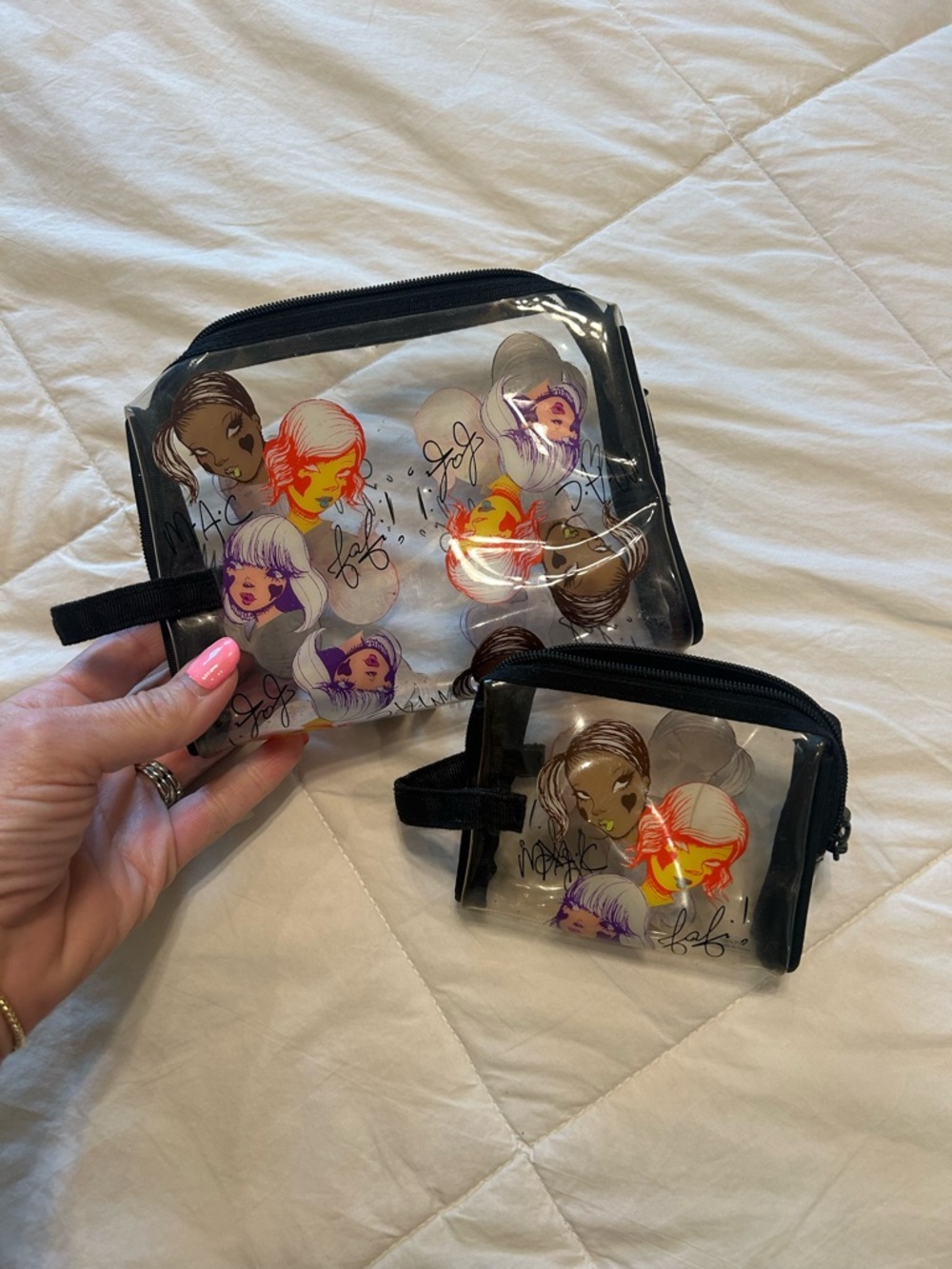 Discontinued MAC Fafi collection makeup bags
